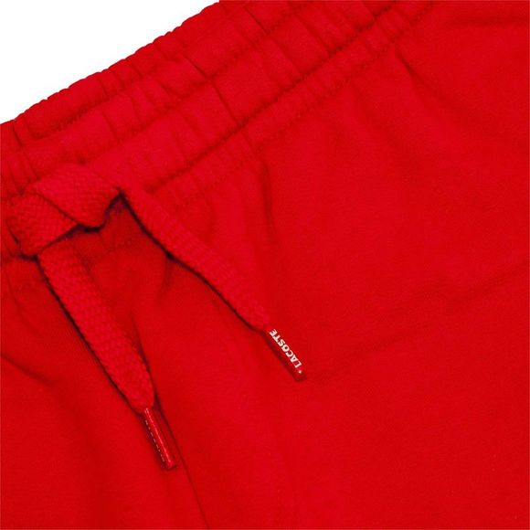 Lacoste Men's Sport Tennis Fleece Short Red Size Large - Picture 2 of 3